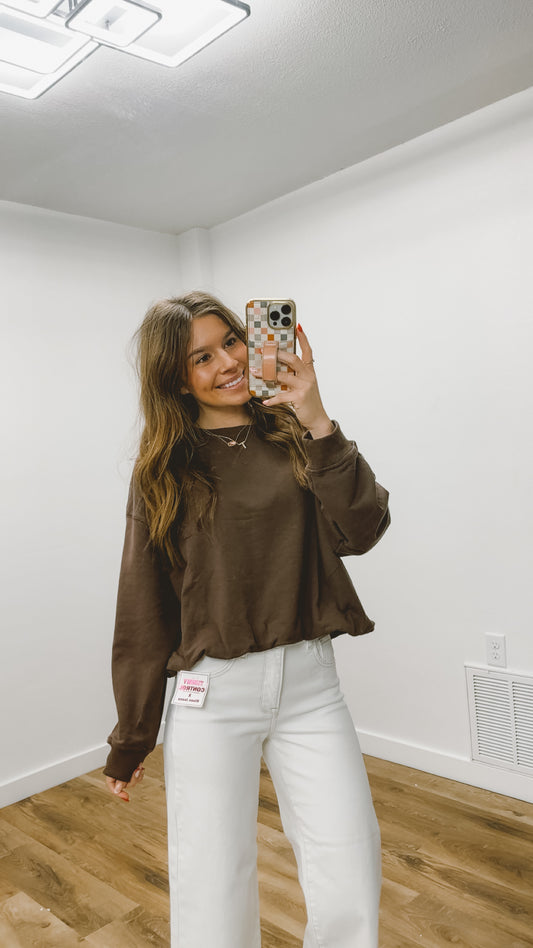 Bubble Top in Chocolate