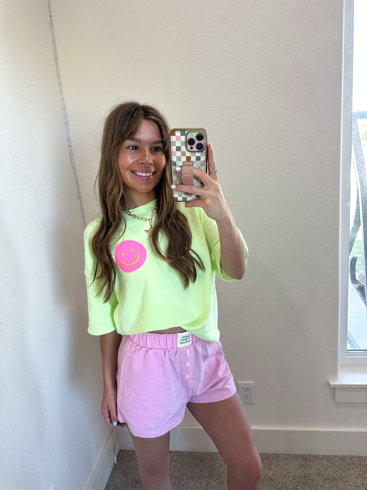 Green Smiley Tee