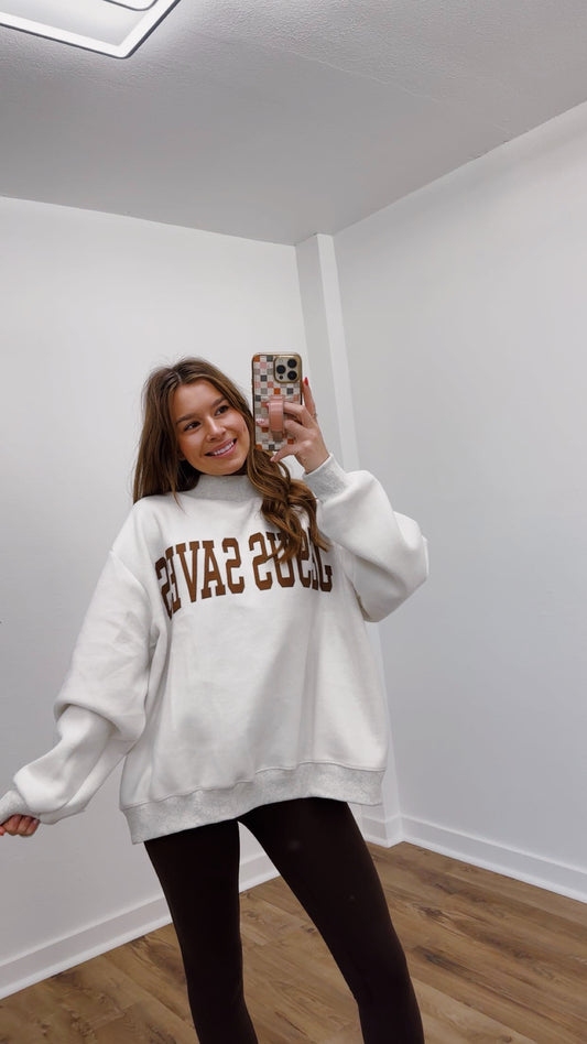 Jesus Saves Reversible Mockneck