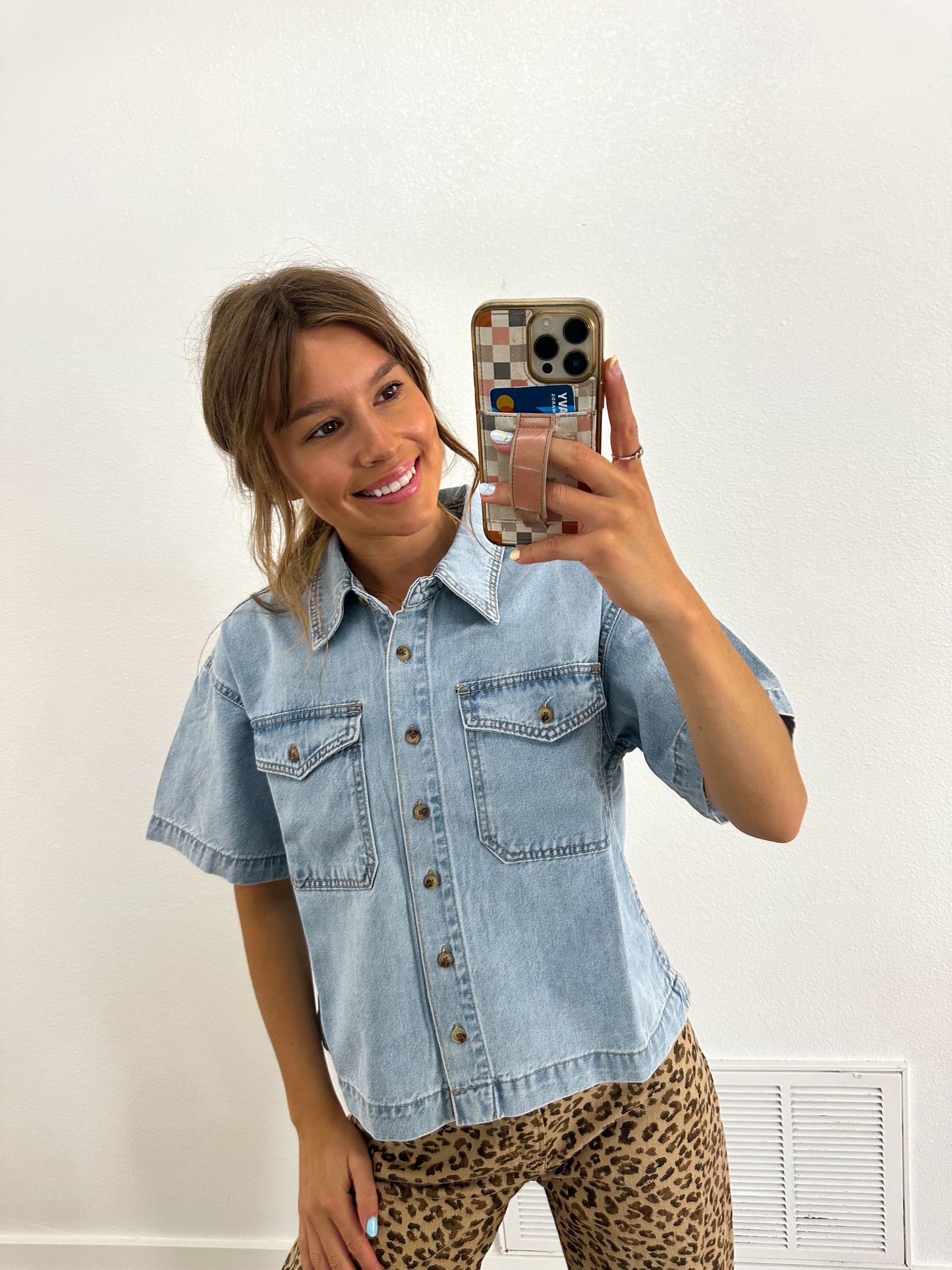 Denim Button Up Shirt (100% COTTON)