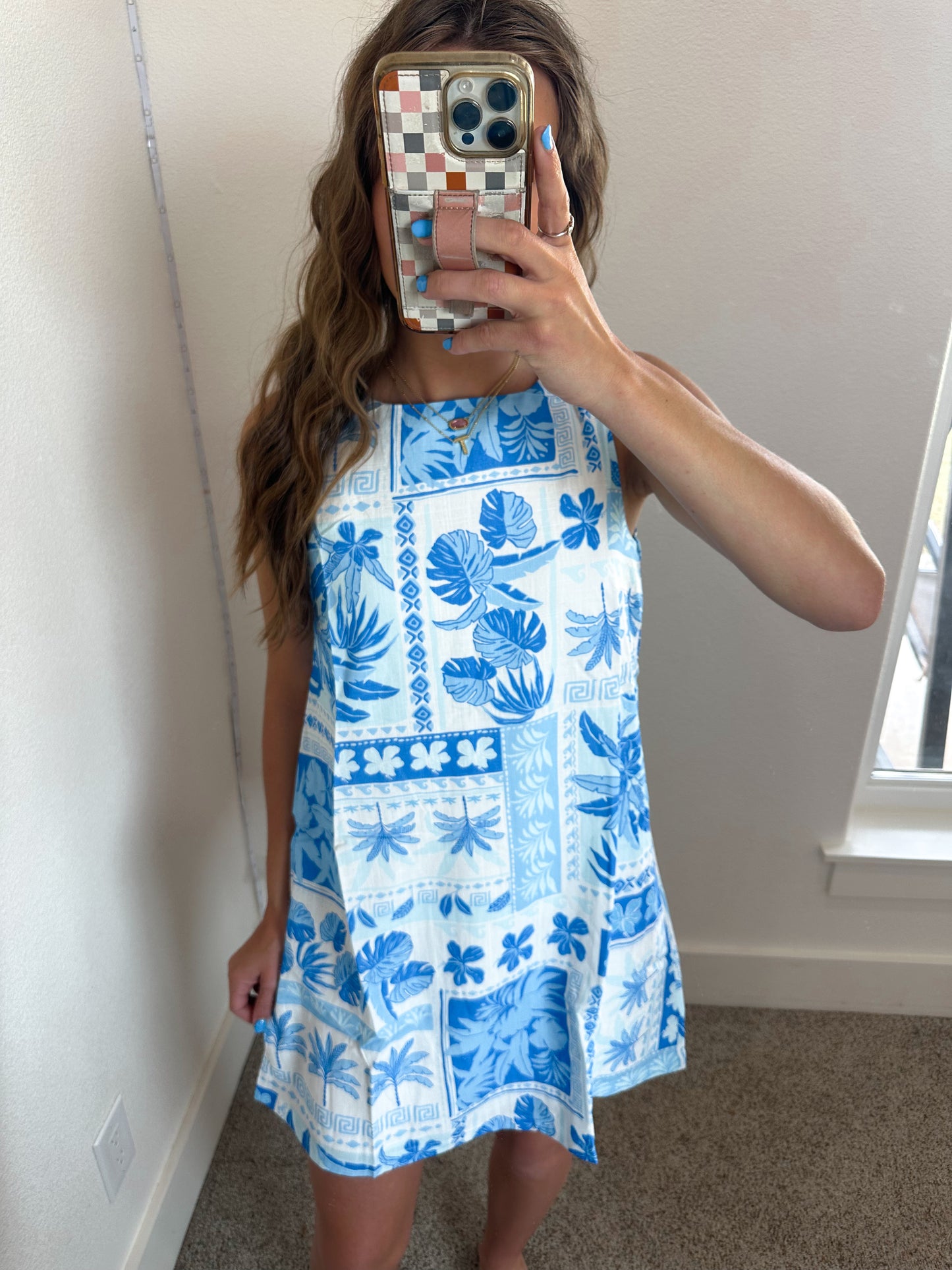Tropical Print Mini Dress
