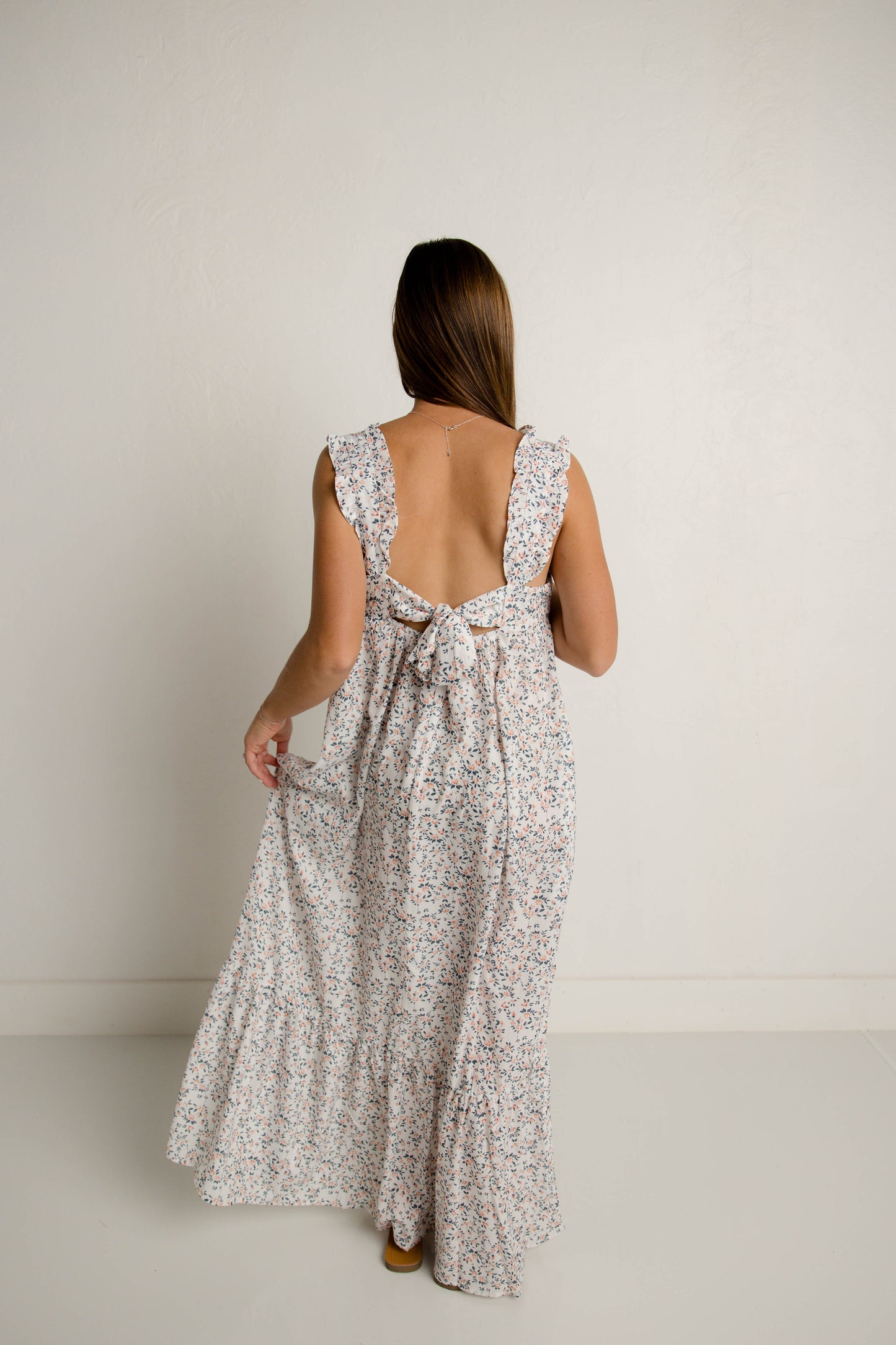 Floral Tie Back Maxi