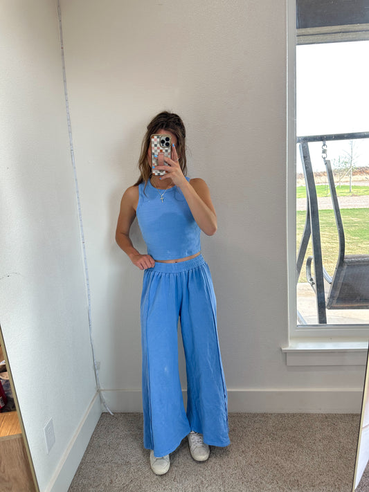 Blue Palazzo Set