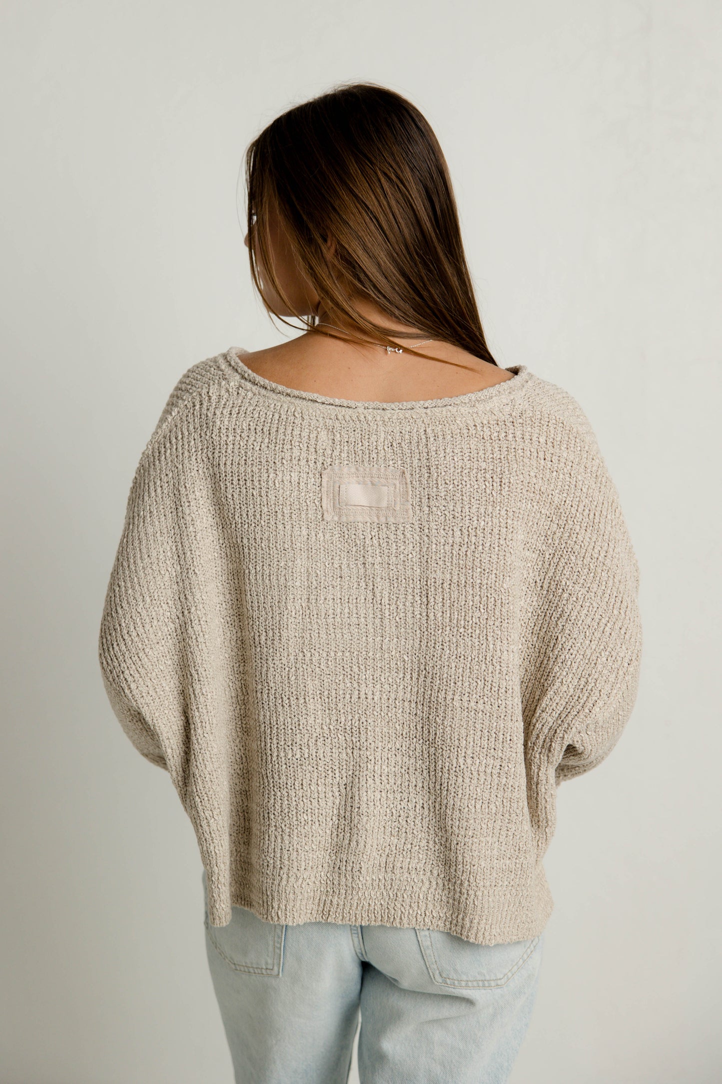 Knitted Pullover in Mocha