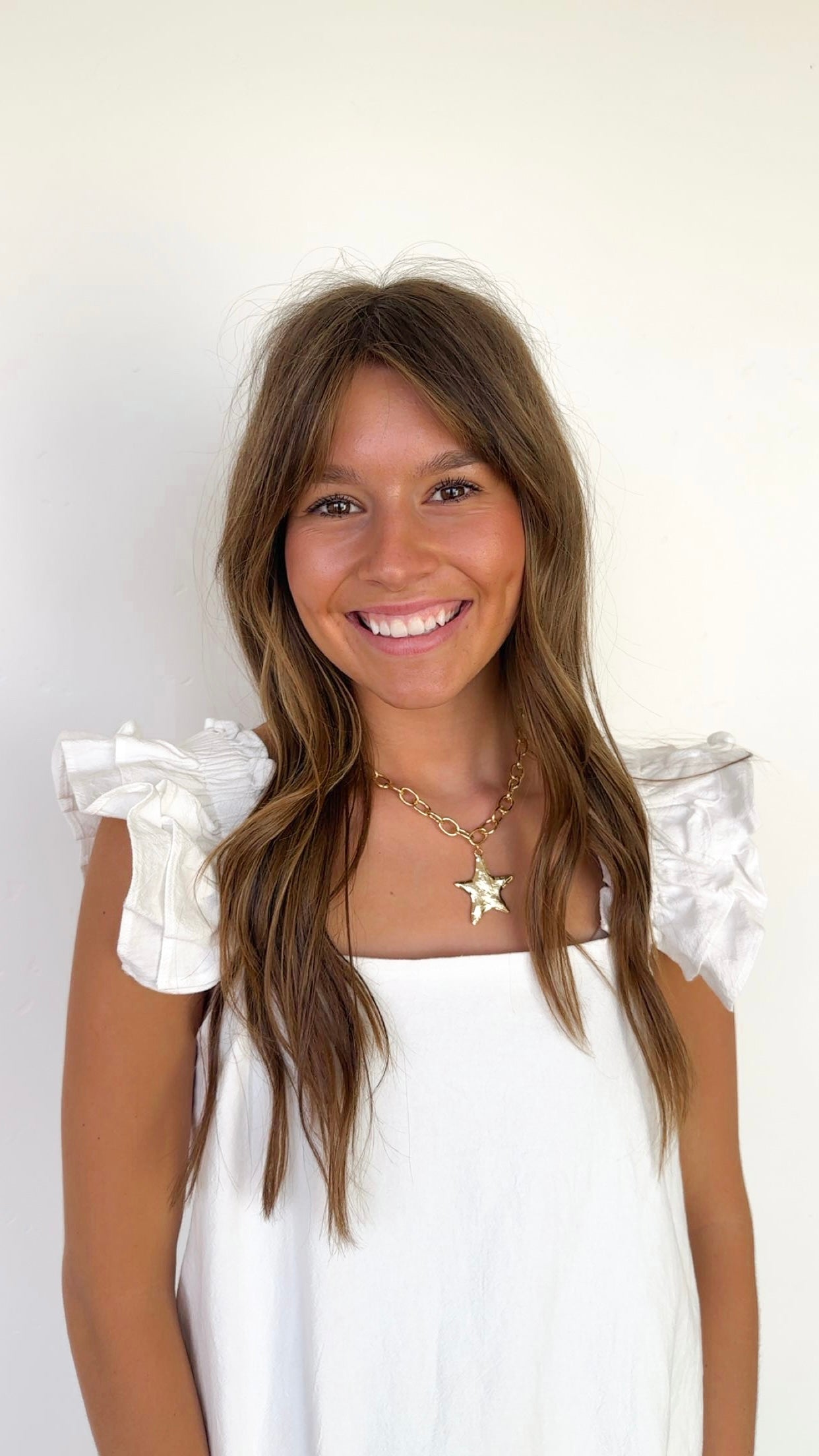 Chunky Gold Star Necklace