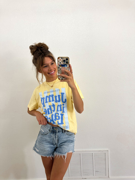 Jump in the Lake Graphic Tee (100% COTTON)