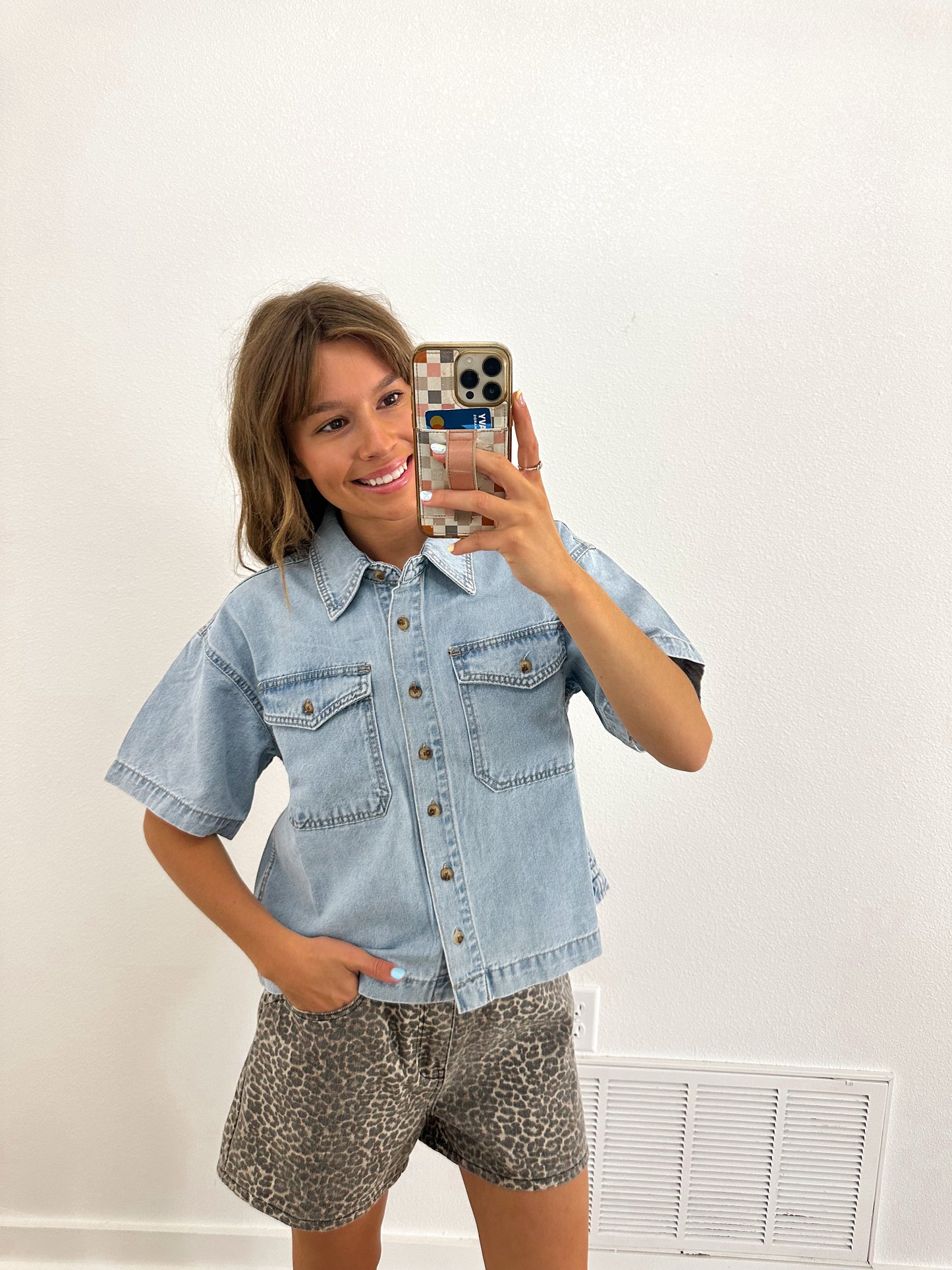 Denim Button Up Shirt (100% COTTON)