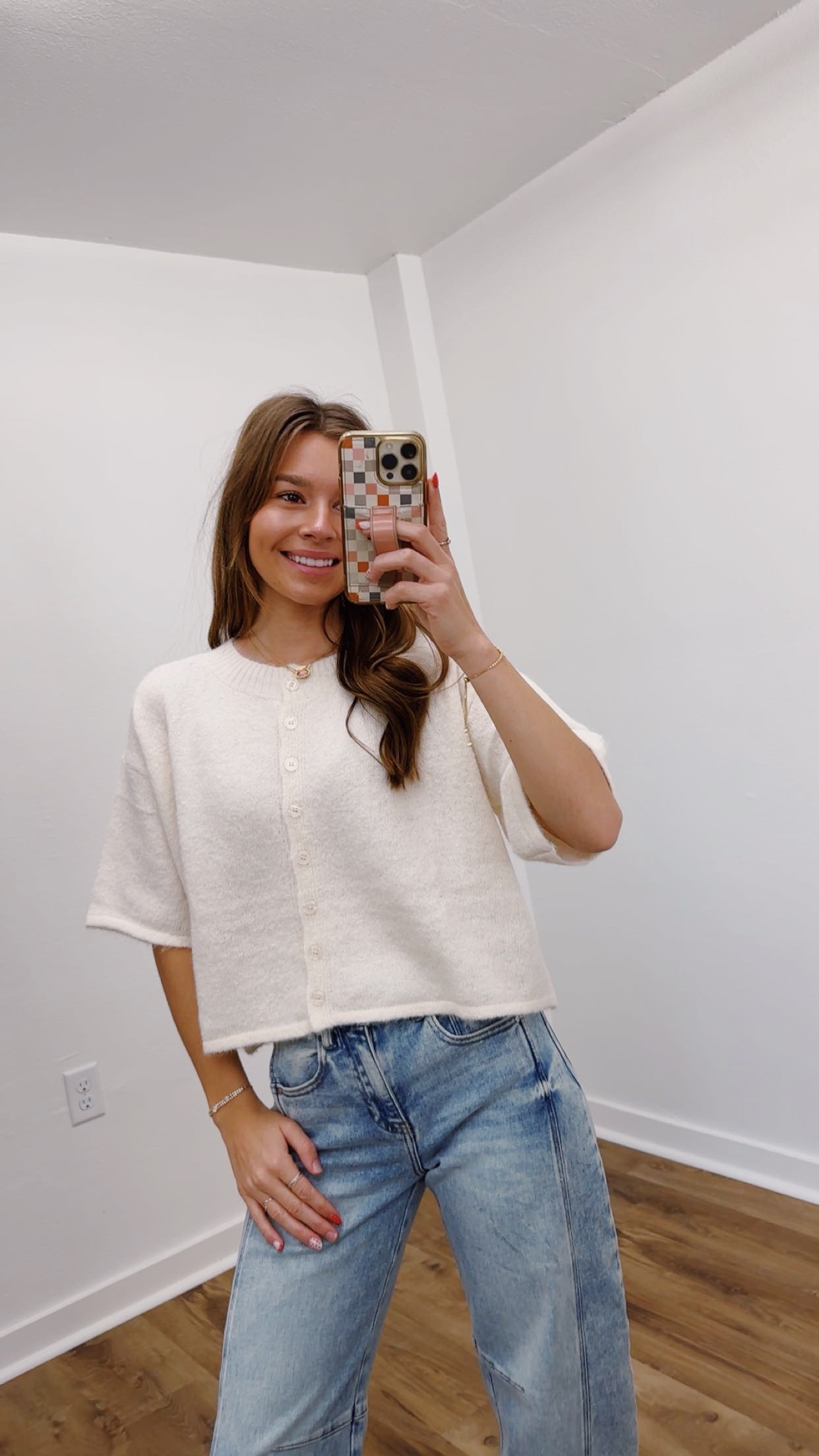 Ivory Knit Cardigan