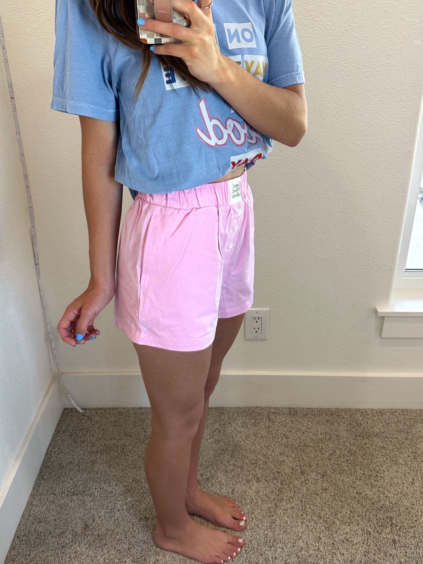 Pink Boxer Shorts (100% COTTON)