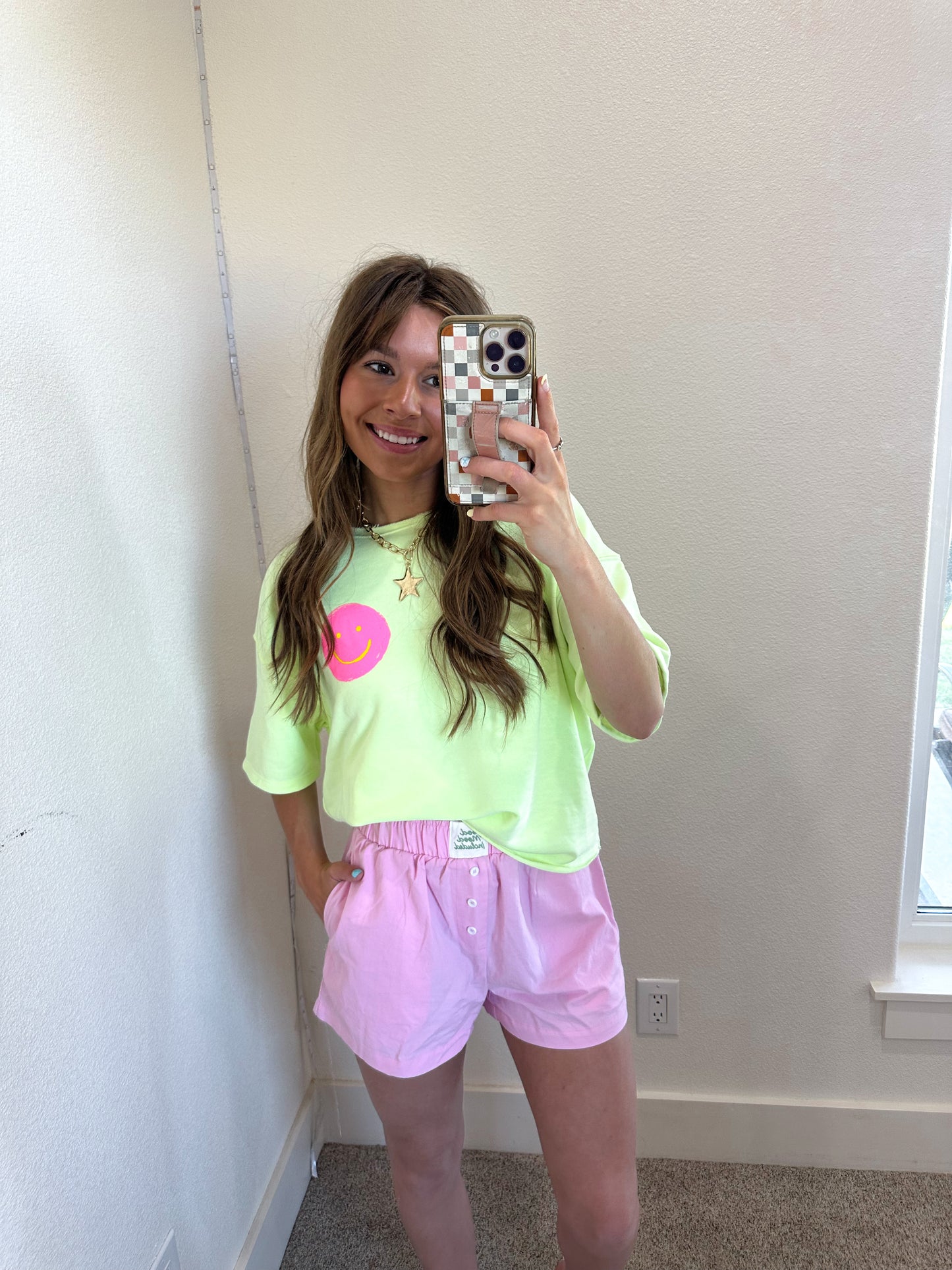 Green Smiley Tee