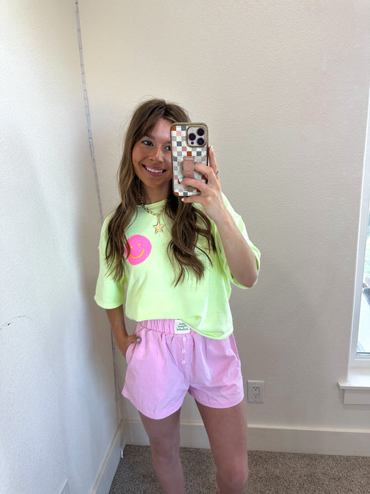 Green Smiley Tee