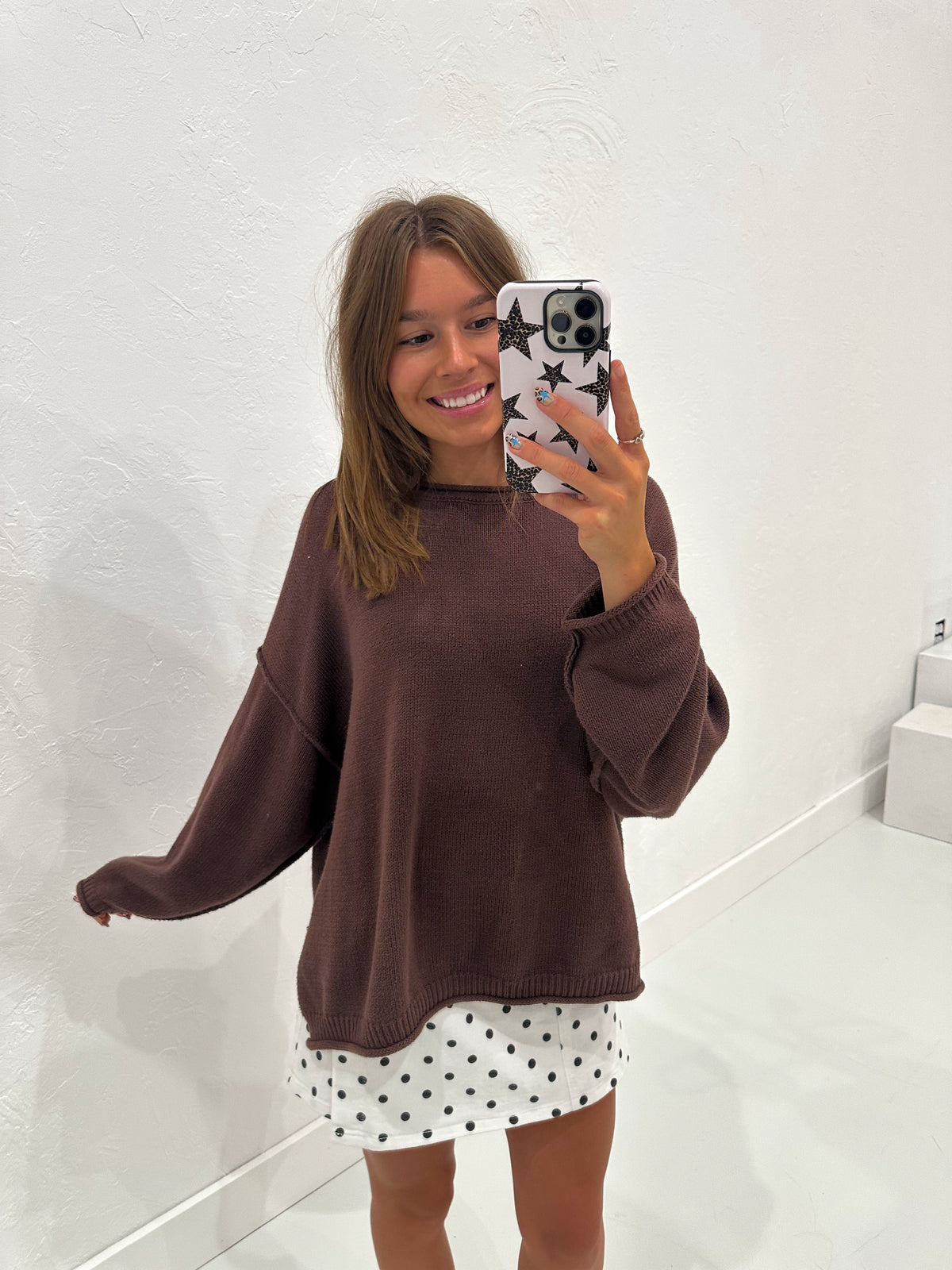 Chocolate Brown Oversized Sweater