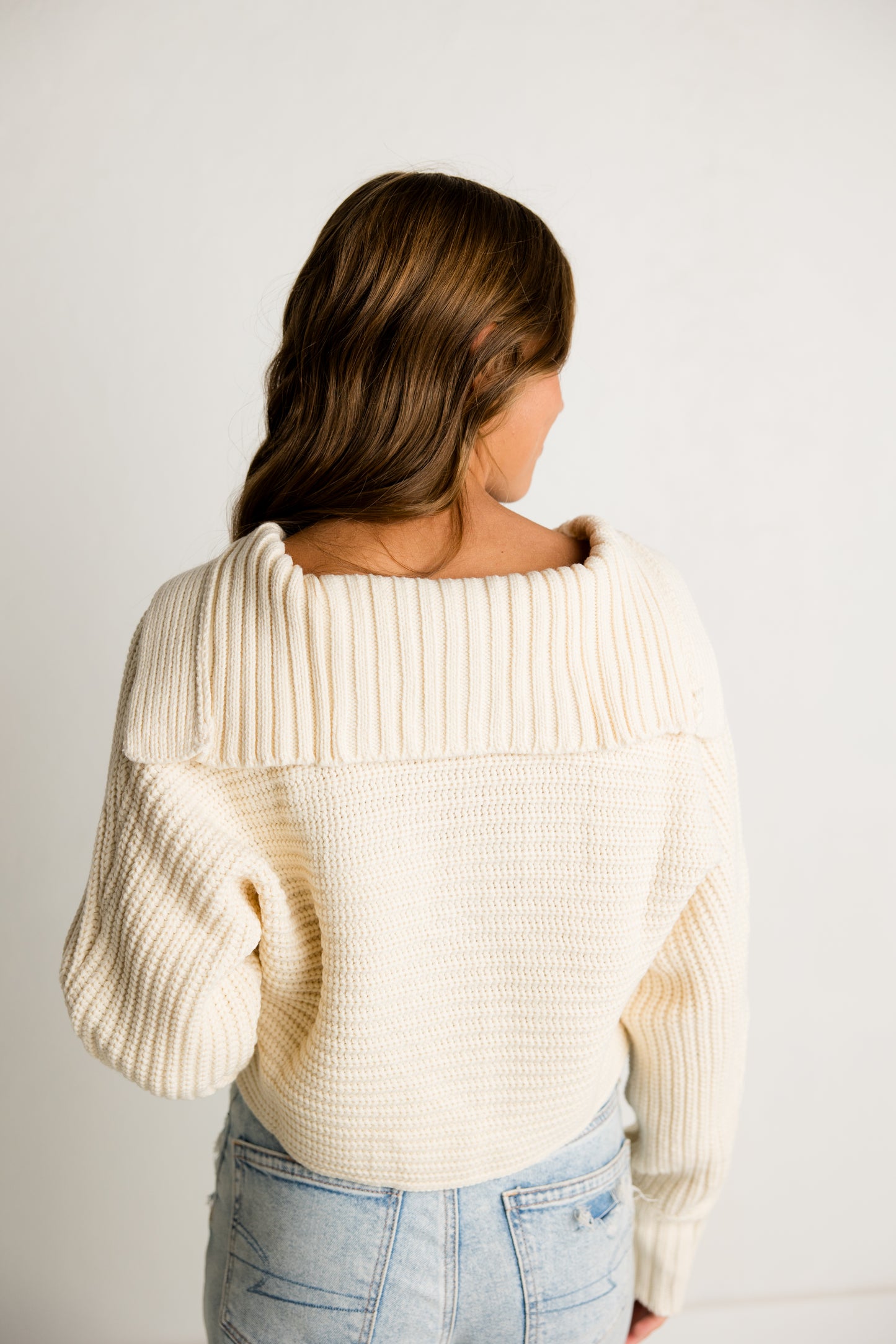 Collar V-Neck Sweater