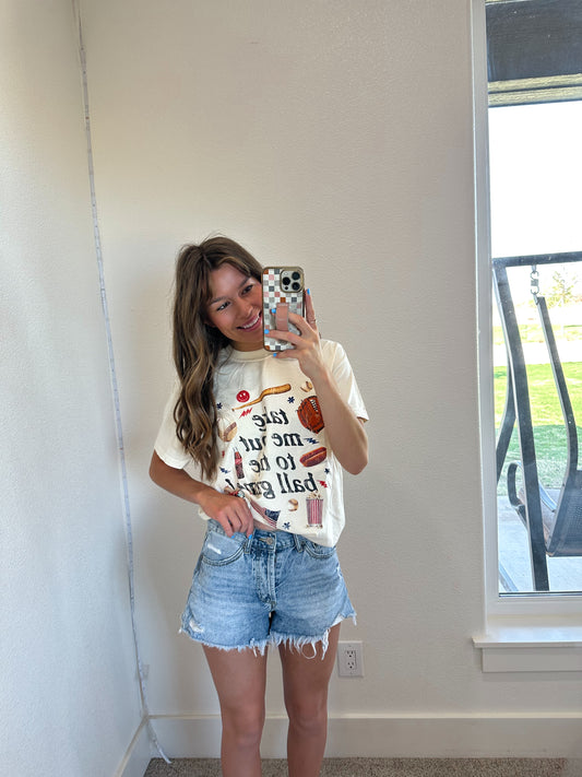 Ballgame Graphic Tee (100% COTTON)