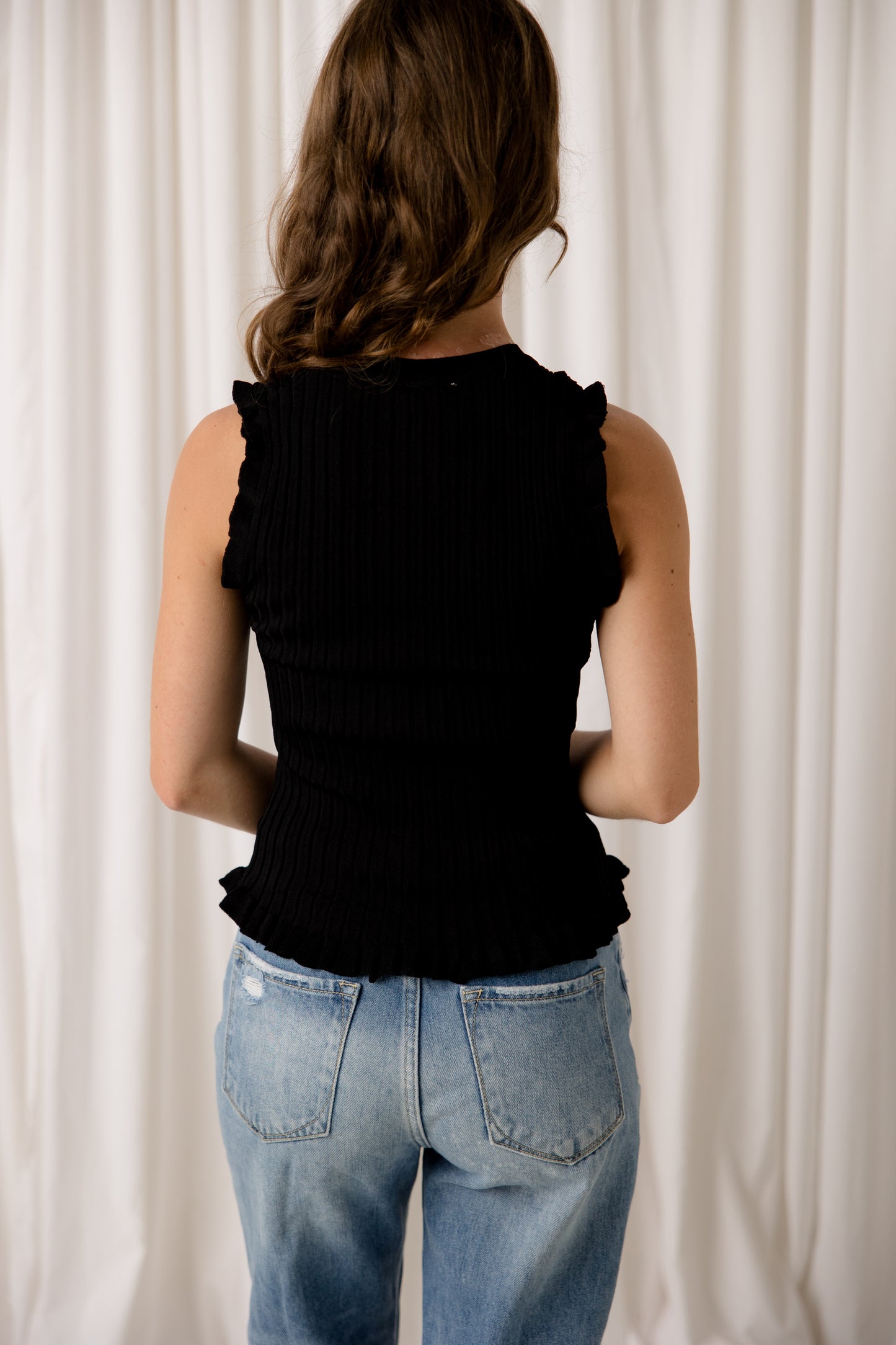 Black Frill Tank