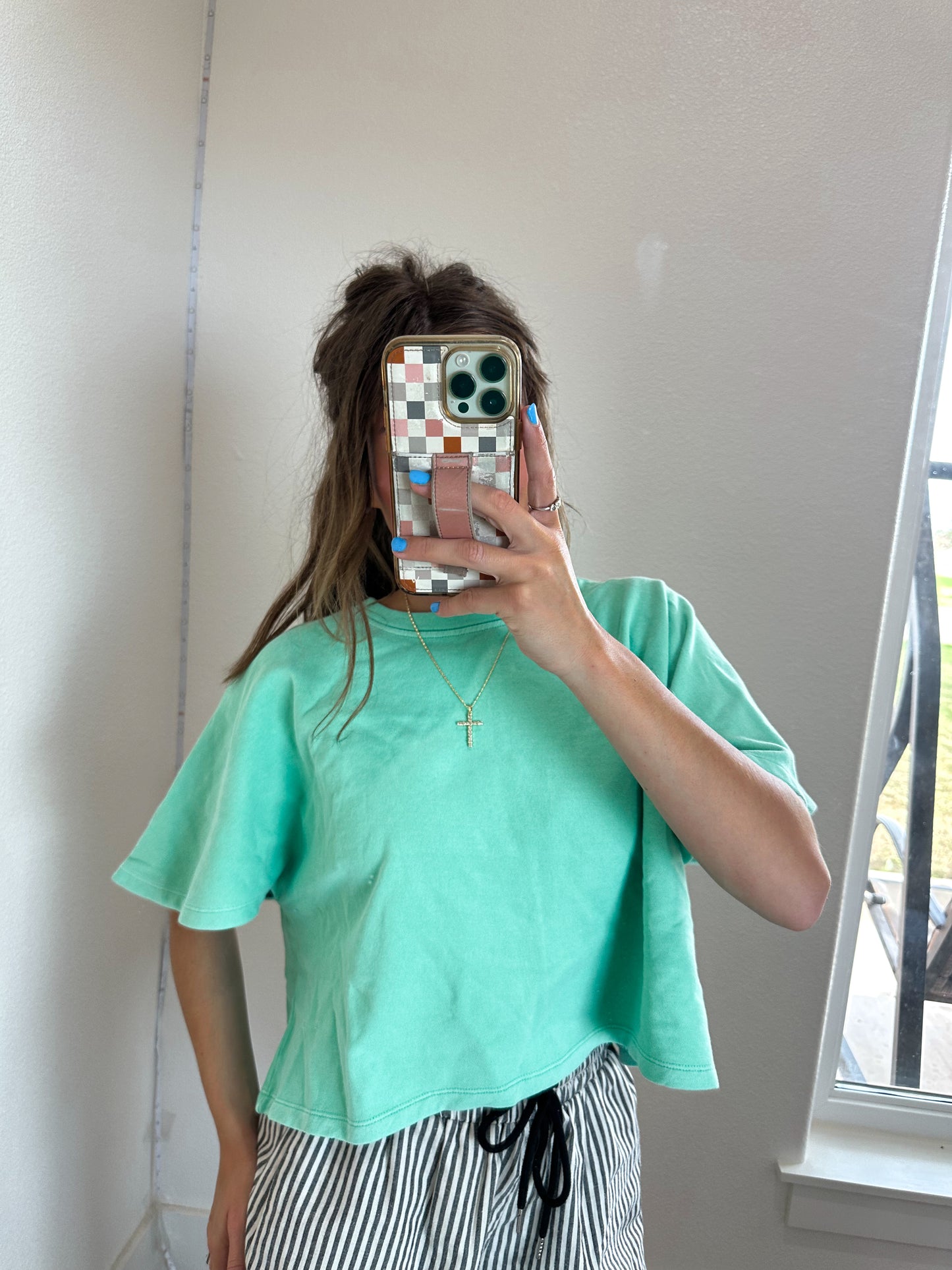 Mint Relaxed Tee (100% COTTON)