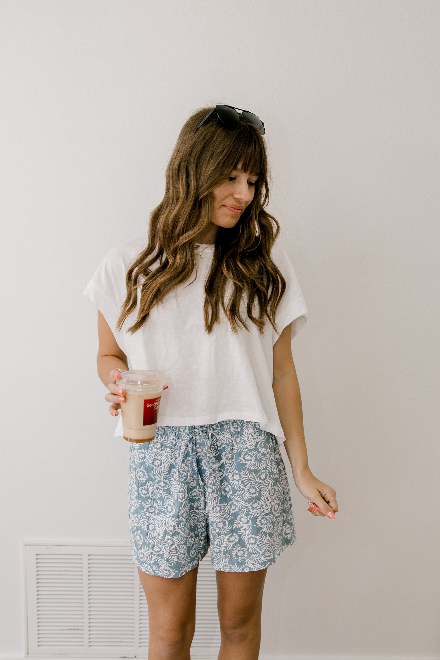 Open Back White Tee (100% COTTON)