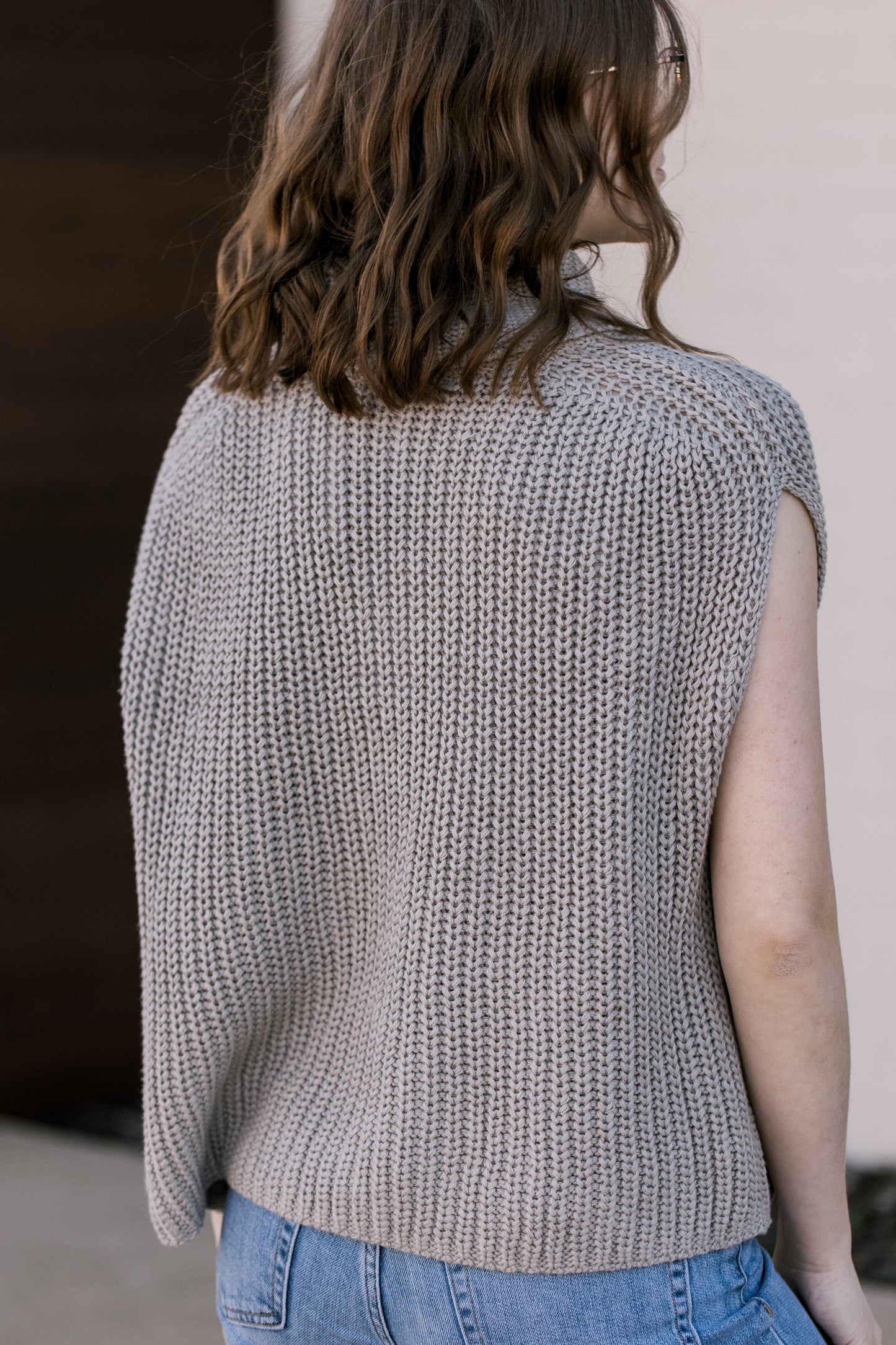 Turtleneck Sweater in Stone