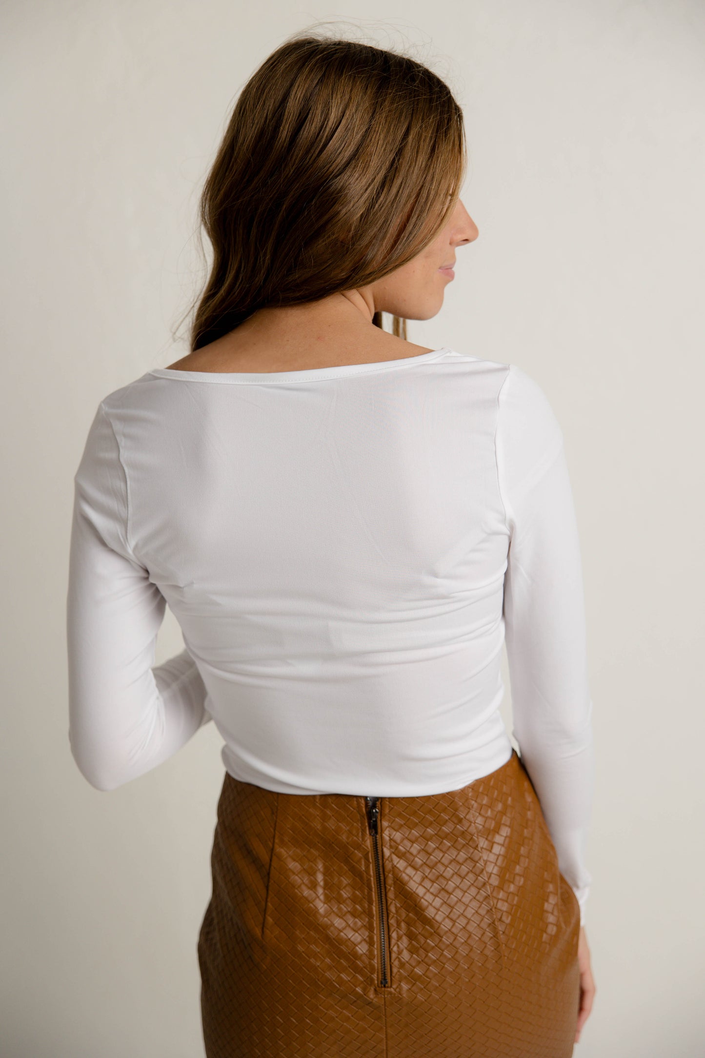 Long Sleeve Top in White