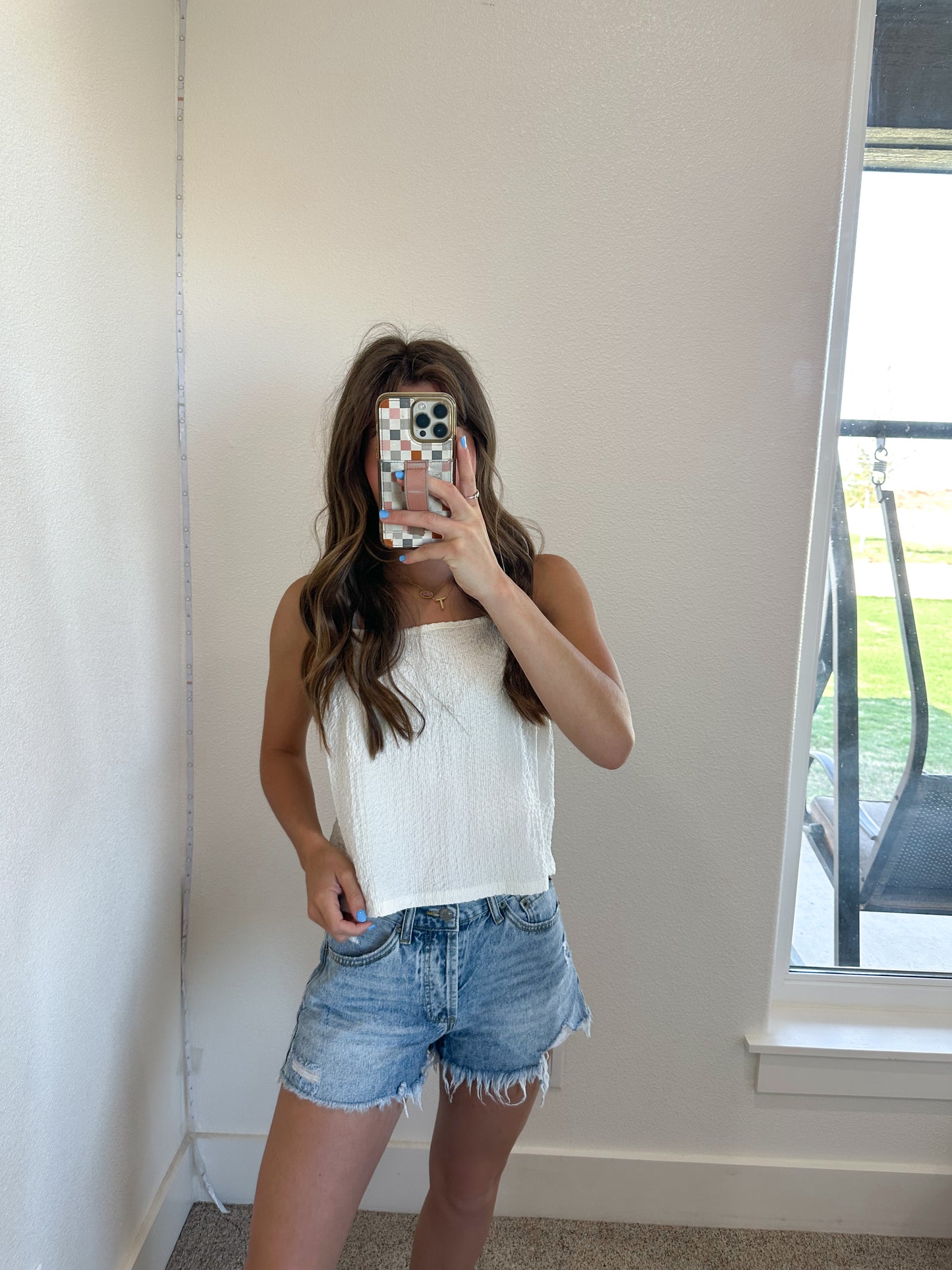 Cream Tank Top