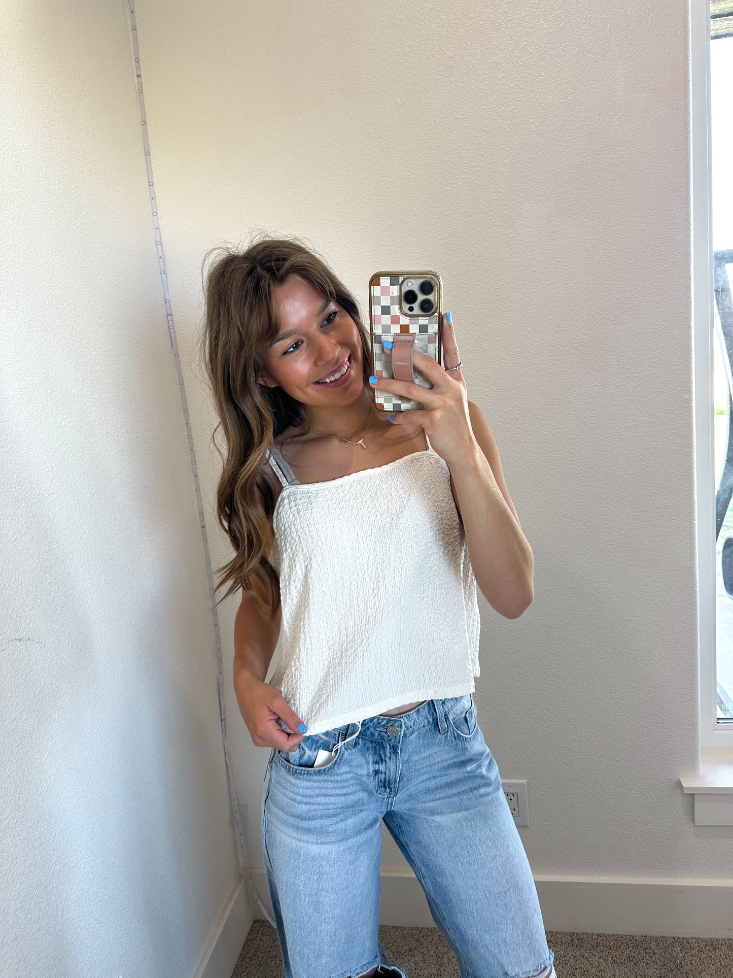 Cream Tank Top
