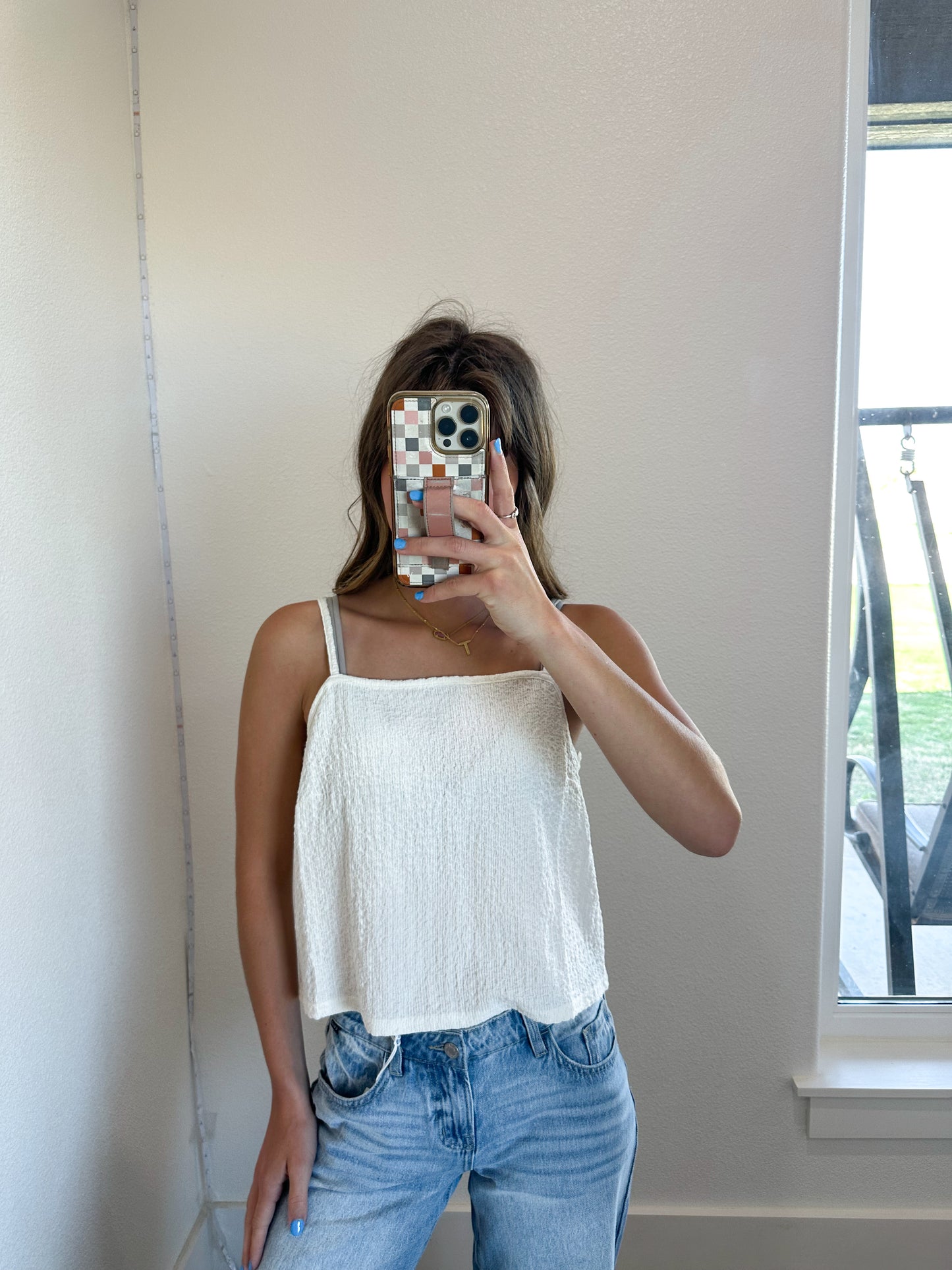 Cream Tank Top