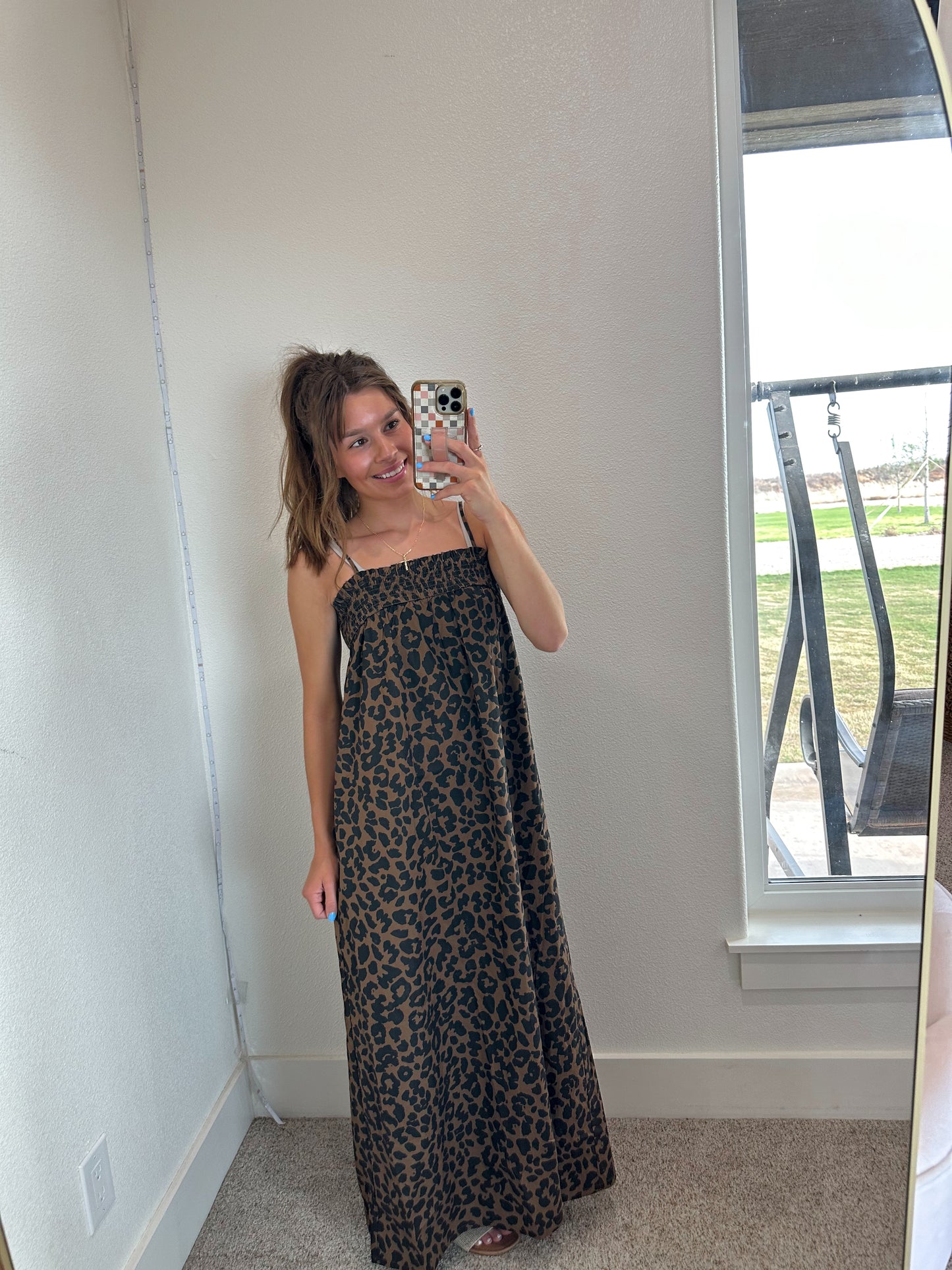 Leopard Sleeveless Maxi (100% COTTON)