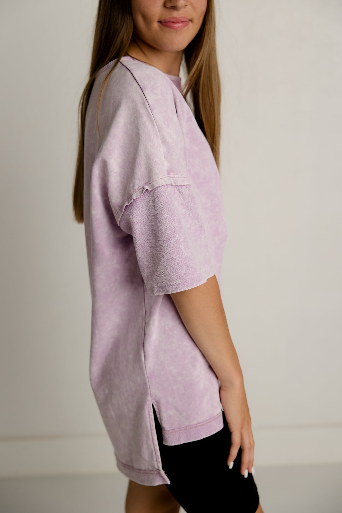 Purple Mineral Wash Tee