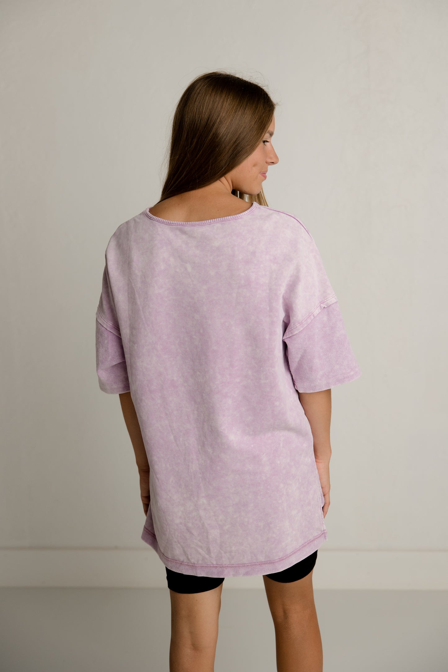 Purple Mineral Wash Tee