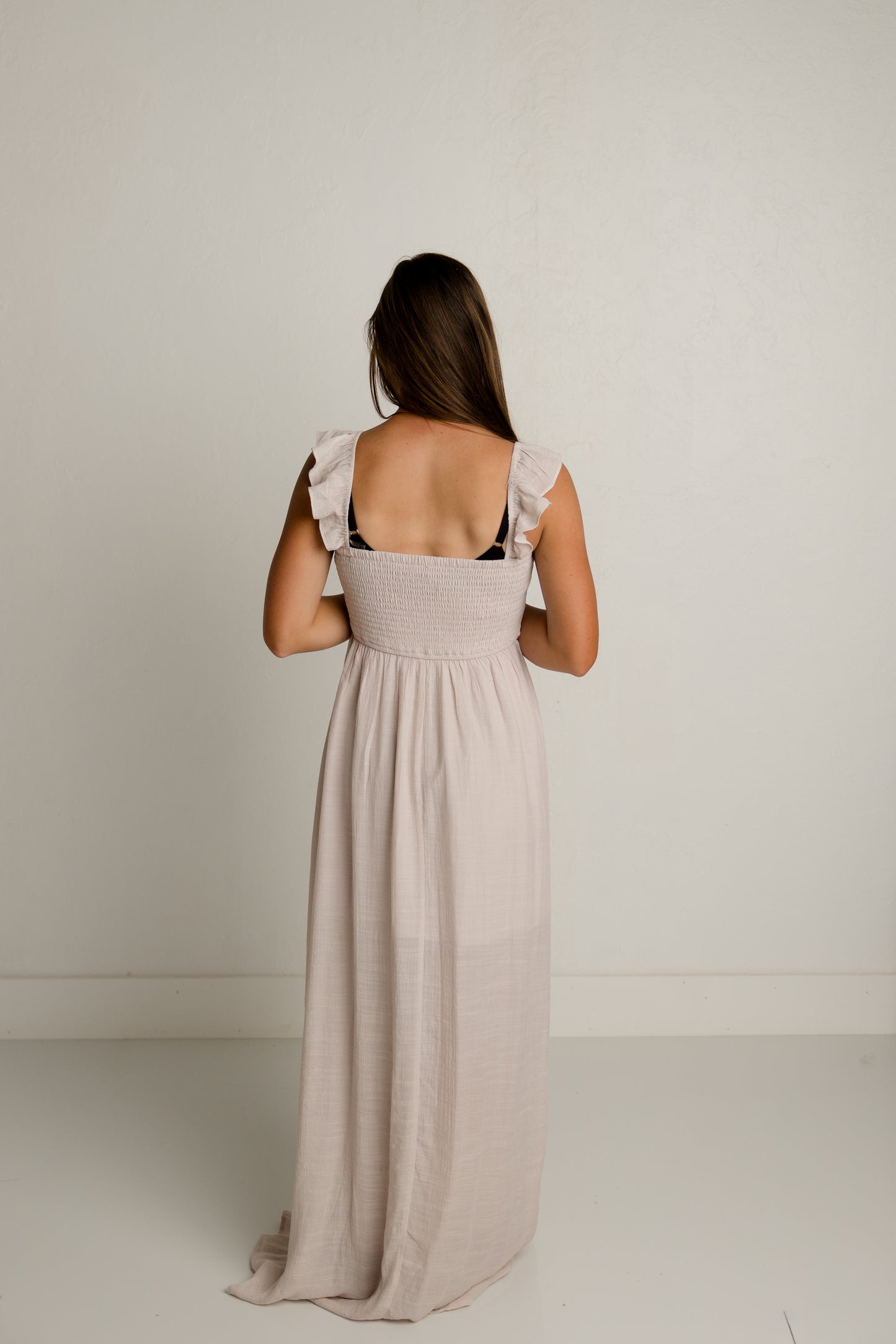 Stone Off the Shoulder Maxi Dress